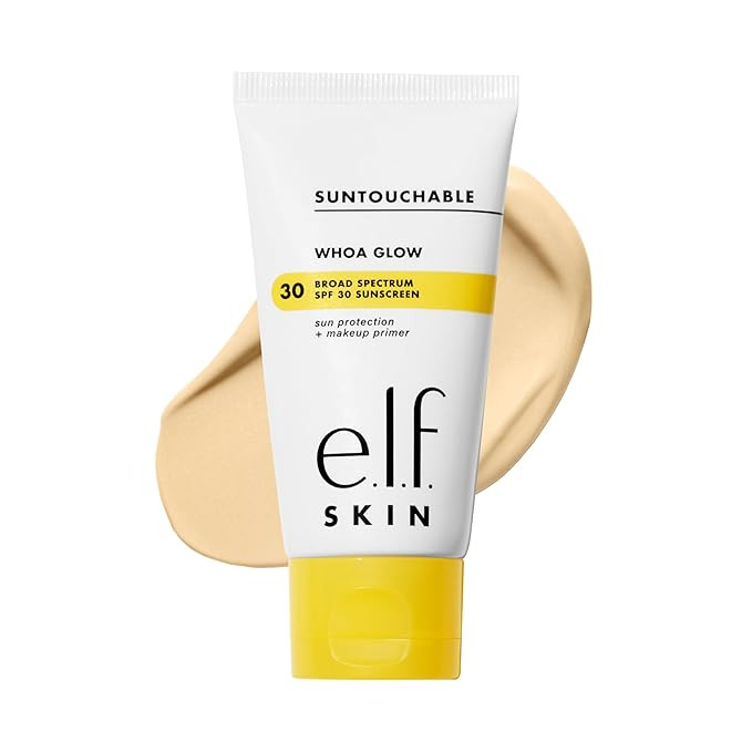 e.l.f. SKIN Suntouchable Whoa Glow SPF 30, Sunscreen & Makeup Primer For A Glowy Finish, Made Wit... | Amazon (US)
