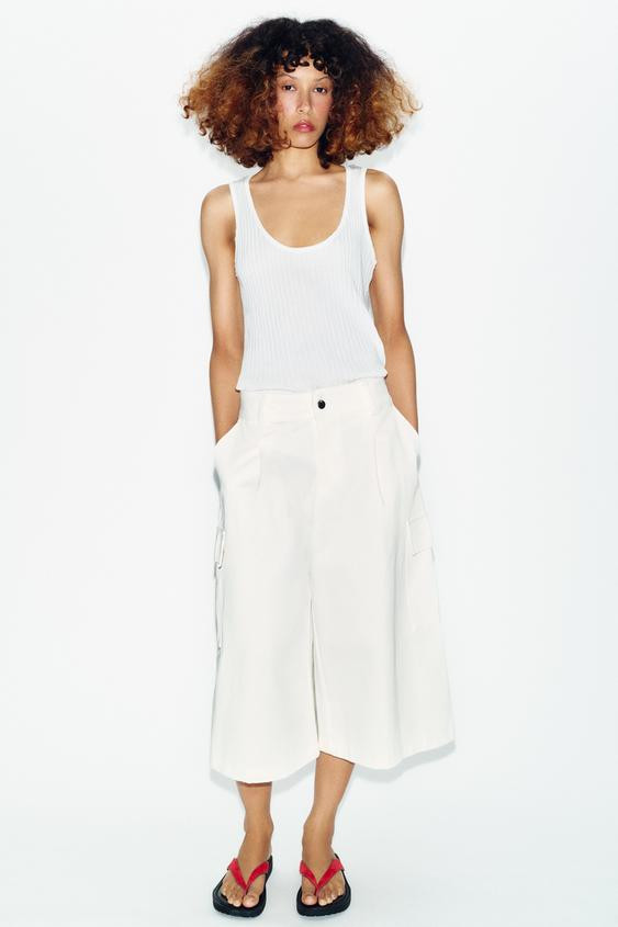 SEMI-SHEER KNIT TOP | Zara UK