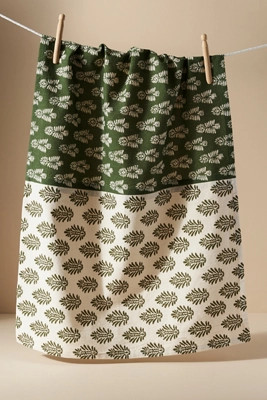Trudy Block Print Dish Towel | Anthropologie (US)