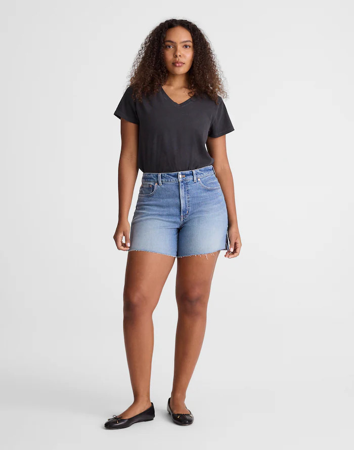 The Curvy Perfect Vintage Mid-Length Jean Short | Madewell