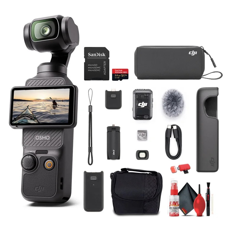 DJI Osmo Pocket 3 Creator Combo, 4K/120fps Video 3-Axis Stabilization, Handheld Vlogging Camera w... | Walmart (US)