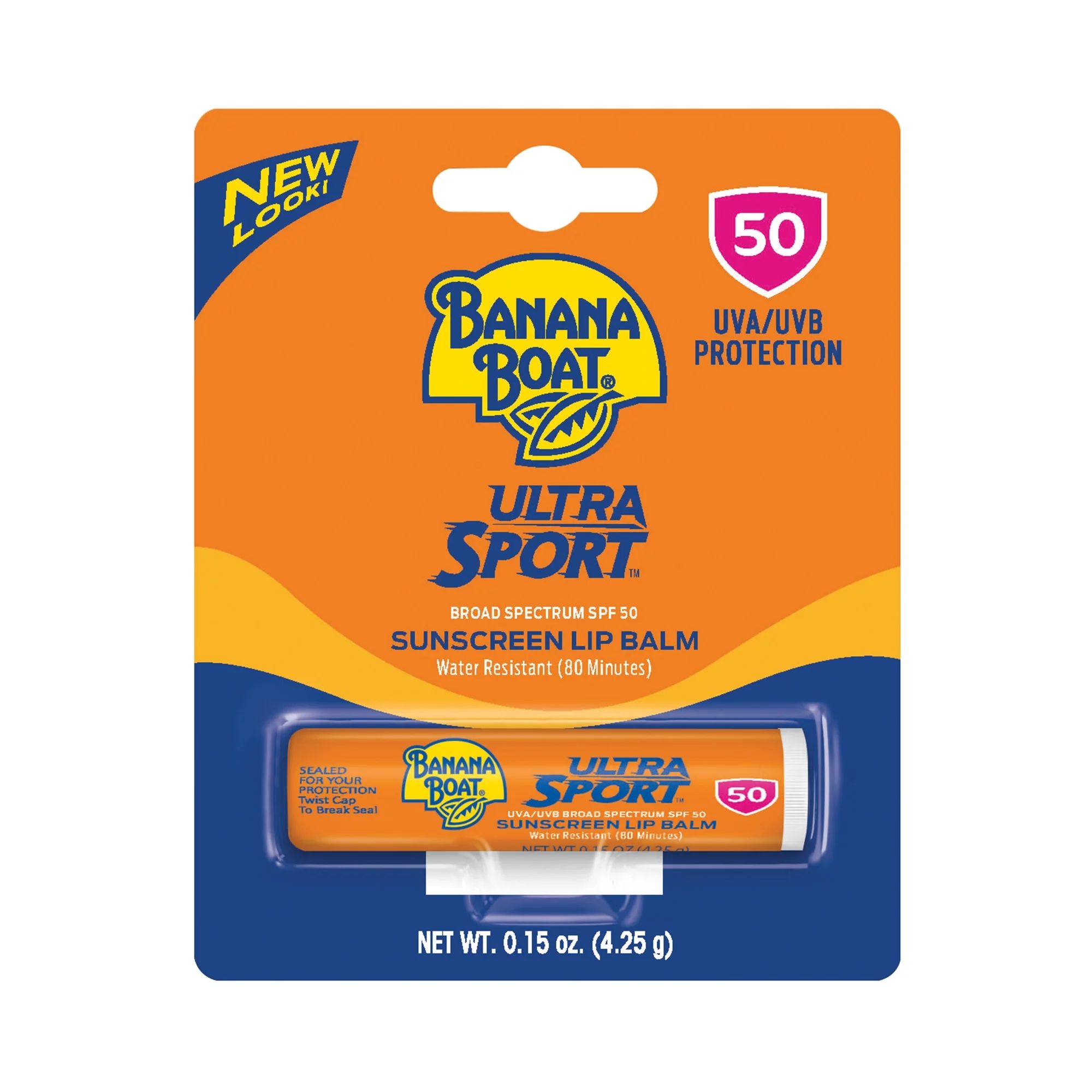 Banana Boat Ultra Sport Sunscreen Lip Balm SPF 50, 0.15 Oz - Walmart.com | Walmart (US)