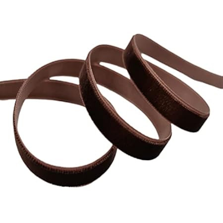 15 Yards Coffee Velvet Ribbon Spool, for Wedding, Gift Wrapping, Hair Bows, Home Decorating (3/4i... | Amazon (US)