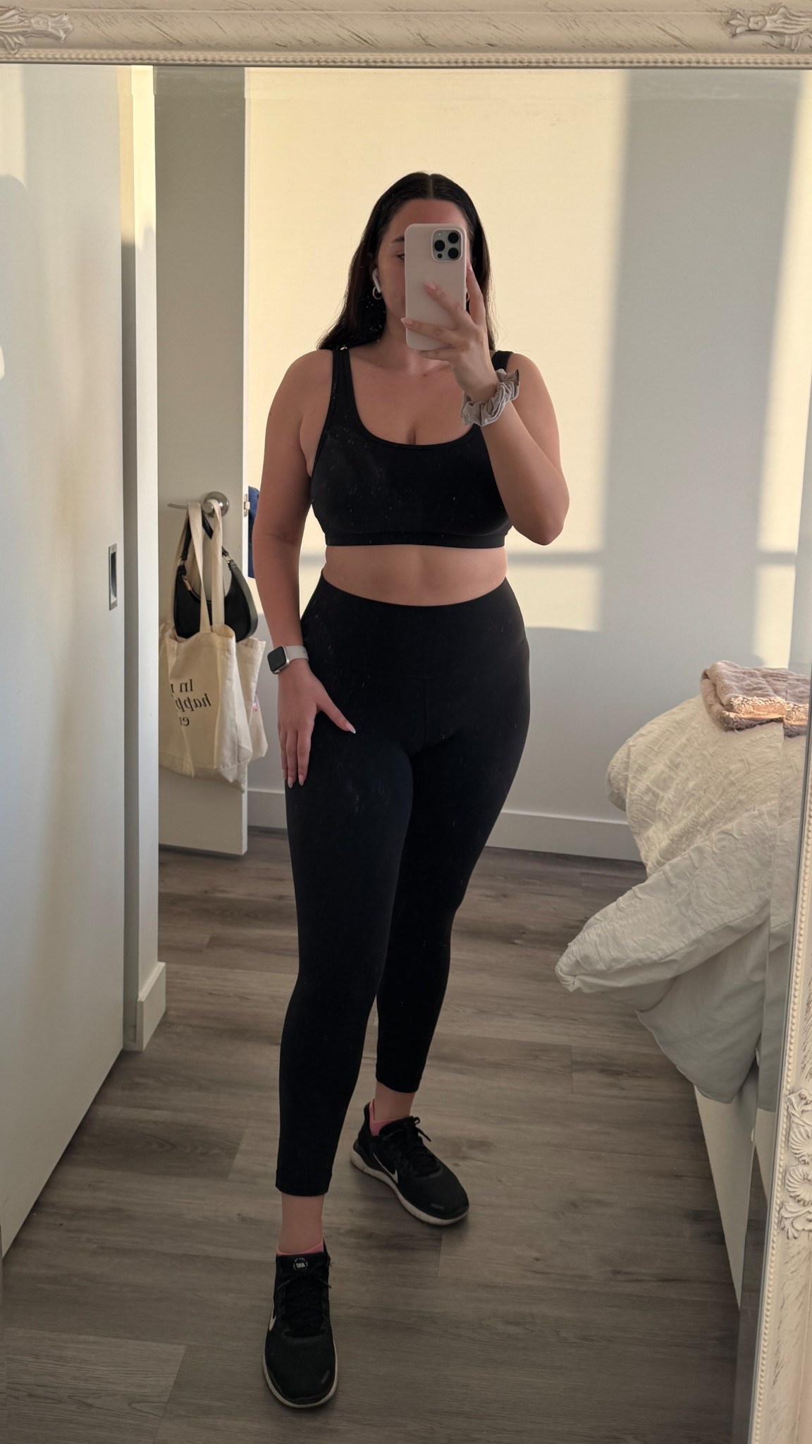 Obsessed with this Golden butter set from Aritzia - if you love Lululemon aligns I think you’ll love these!
Mights need to grab them in every colour 🩷
Bra Top - MD
Leggings - 10 in short (I'm 5"3' & they're the perfect length)
Jacket - MD - add for a layer in the mornings 

#LTKmidsize #LTKcanada #LTKfitness