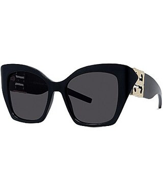 Givenchy 4G Liquid 54mm Butterfly Sunglasses - Shiny Black | Dillard's