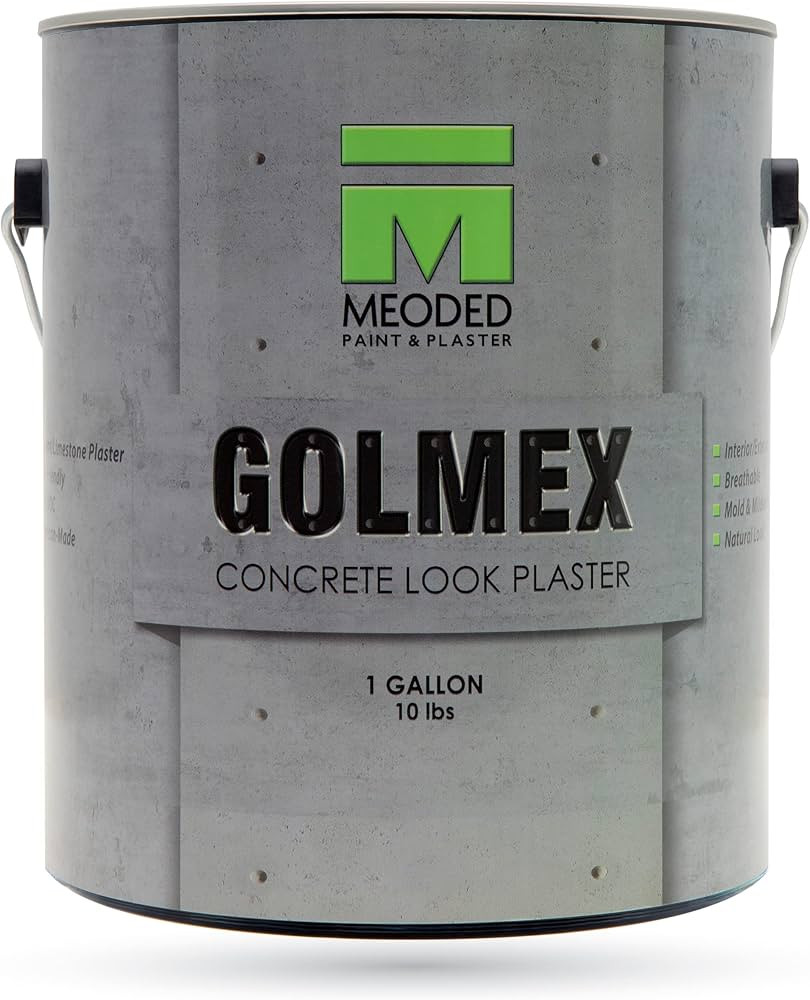 Meoded Paint & Plaster | Golmex Concrete Look Plaster | Lime/Cement Based Plaster for Interior an... | Amazon (US)
