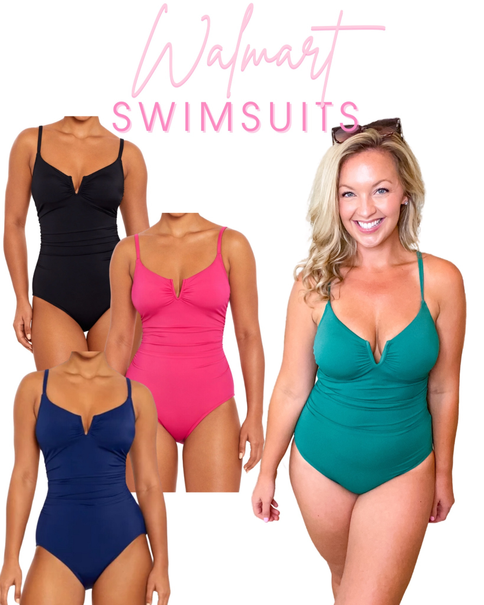 New Swimsuit Arrivals at Walmart! This one piece swimsuit is so flattering with tummy control and bust detail!!  Perfect swimsuit for moms!  Under $30!🩱Wearing size Medium 

Vacation outfits cruise outfits tummy control bathing suit pink swimsuit Walmart bathing suit swimwear 
#walmartfashion #IYWYK
#walmartpartner

#LTKmidsize #LTKfindsunder50 #LTKswim