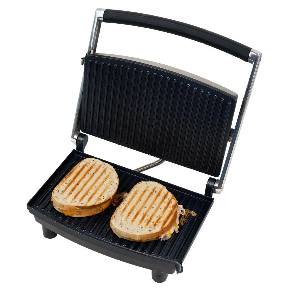 Hastings Home Non-Stick Indoor Contact grill with Bun Warmer ( Removable Plate ) | 435291FDM | Lowe's