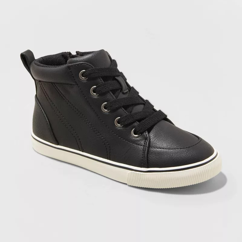 Boys' Florian Lace-Up Sneakers - Cat & Jack™ Black 2 | Target
