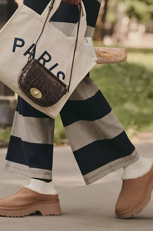 Embroidered Paris Canvas Tote | Anthropologie (US)
