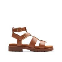 Clarks Orinoco Cove Leather Gladiator Sandals - Tan | Very (UK)