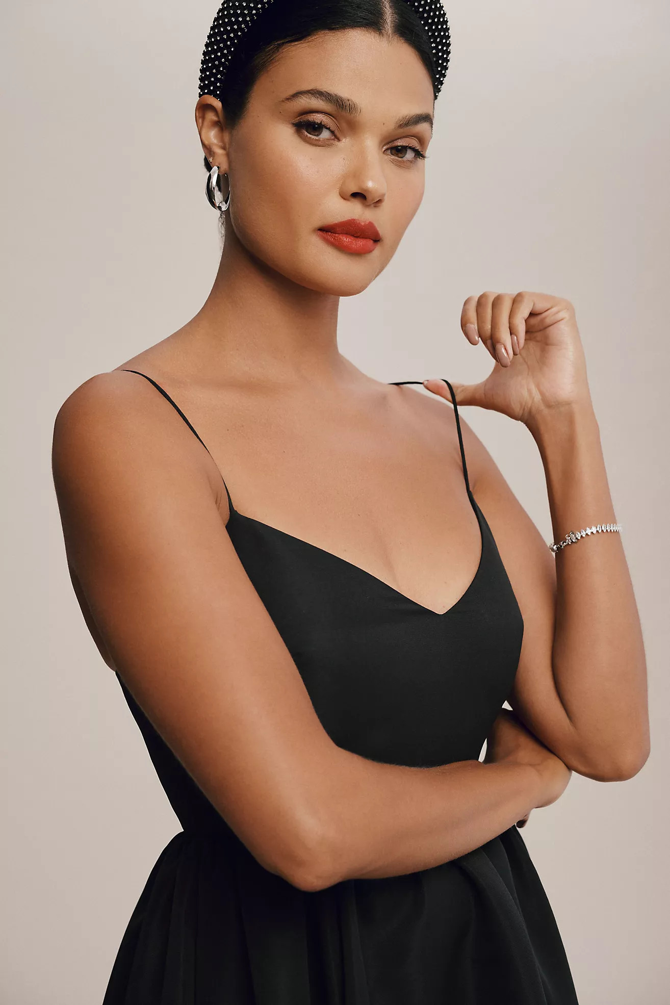 Sachin & Babi Hadley V-Neck Back-Bow Empire Gown | Anthropologie (US)