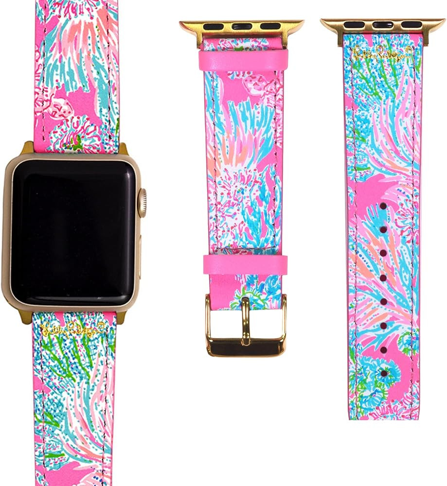 Lilly Pulitzer Silicone Watch Band Sized to Fit 38mm & 40mm Smartwatches, Compatible with Apple W... | Amazon (US)