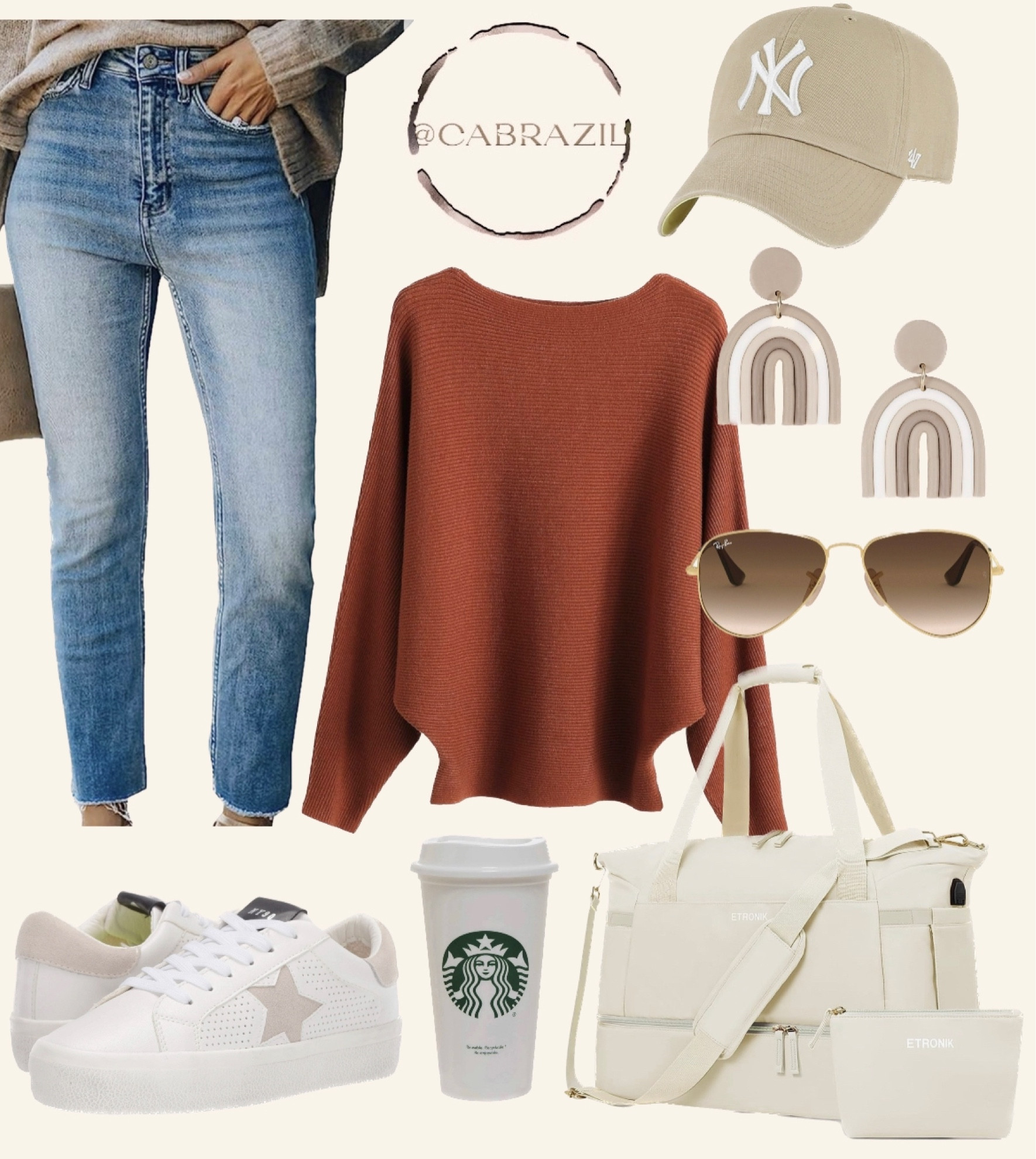 Cozy and fun Fall outfit for a coffee run. QuY sunglasses and rainbow earrings 

#LTKsalealert #LTKover40 #LTKSeasonal