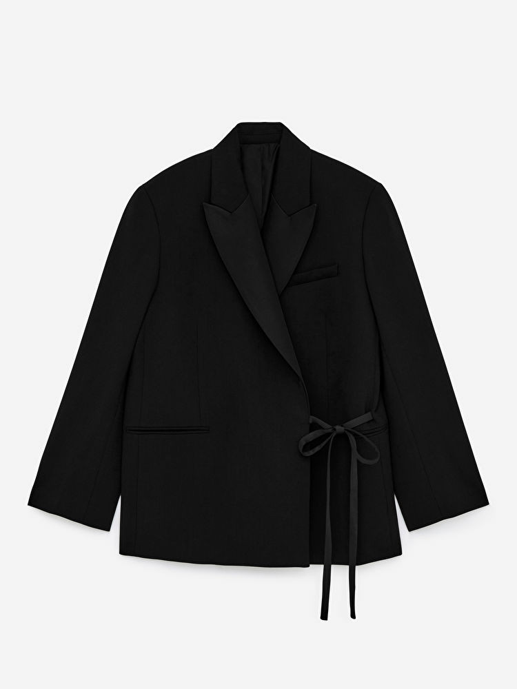 Satin-Lapel Wool-Blend Blazer | ARKET (EU)