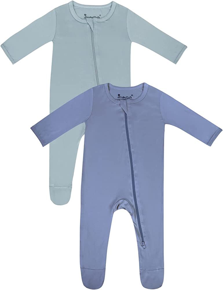 Bamboo Pajamas,Unisex Baby One-Piece Footies,2-Way Zip closure | Amazon (US)
