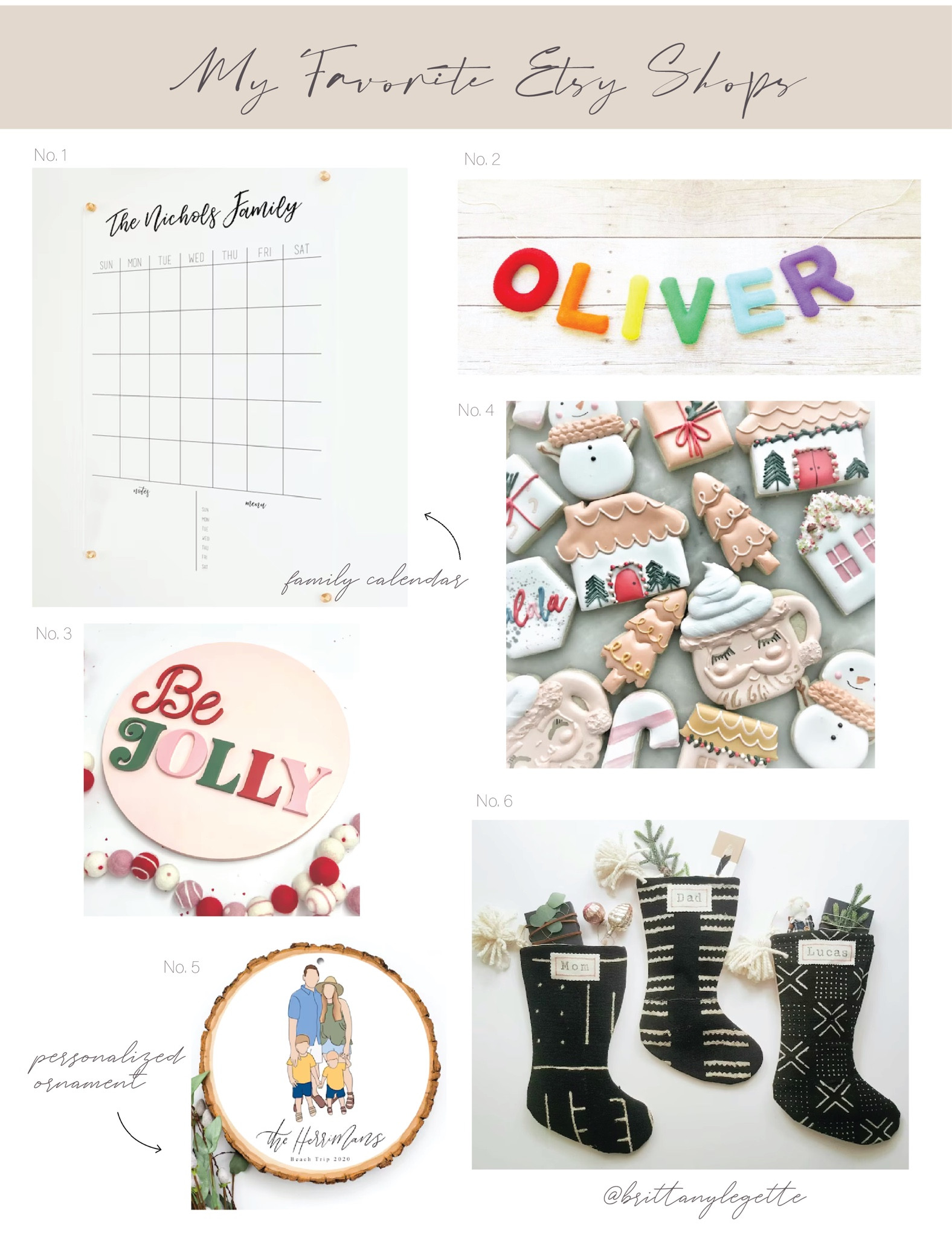 My favorite Etsy shops! 