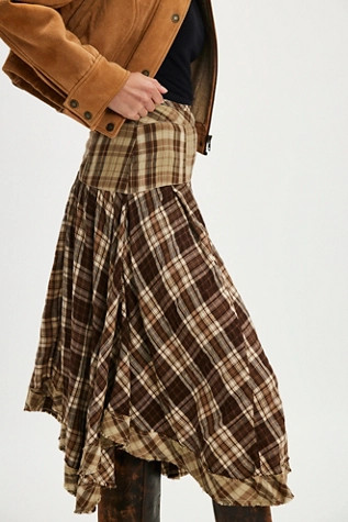 Whitestone Plaid Midi Skirt | Free People (Global - UK&FR Excluded)