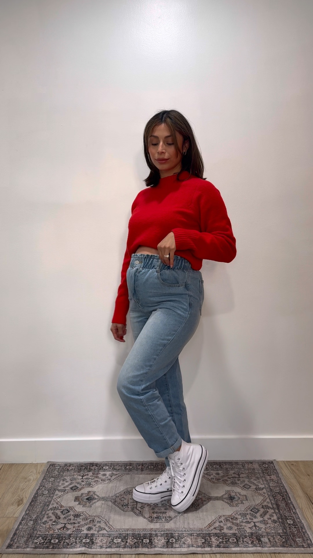 Casual Pregnant Outfit
Red target sweater
Over the belly pregnancy jeans
Modern pregnant jeans
Maternity jeans
Affordable maternity jeanss

#LTKCyberWeek #LTKstyletip #LTKbump