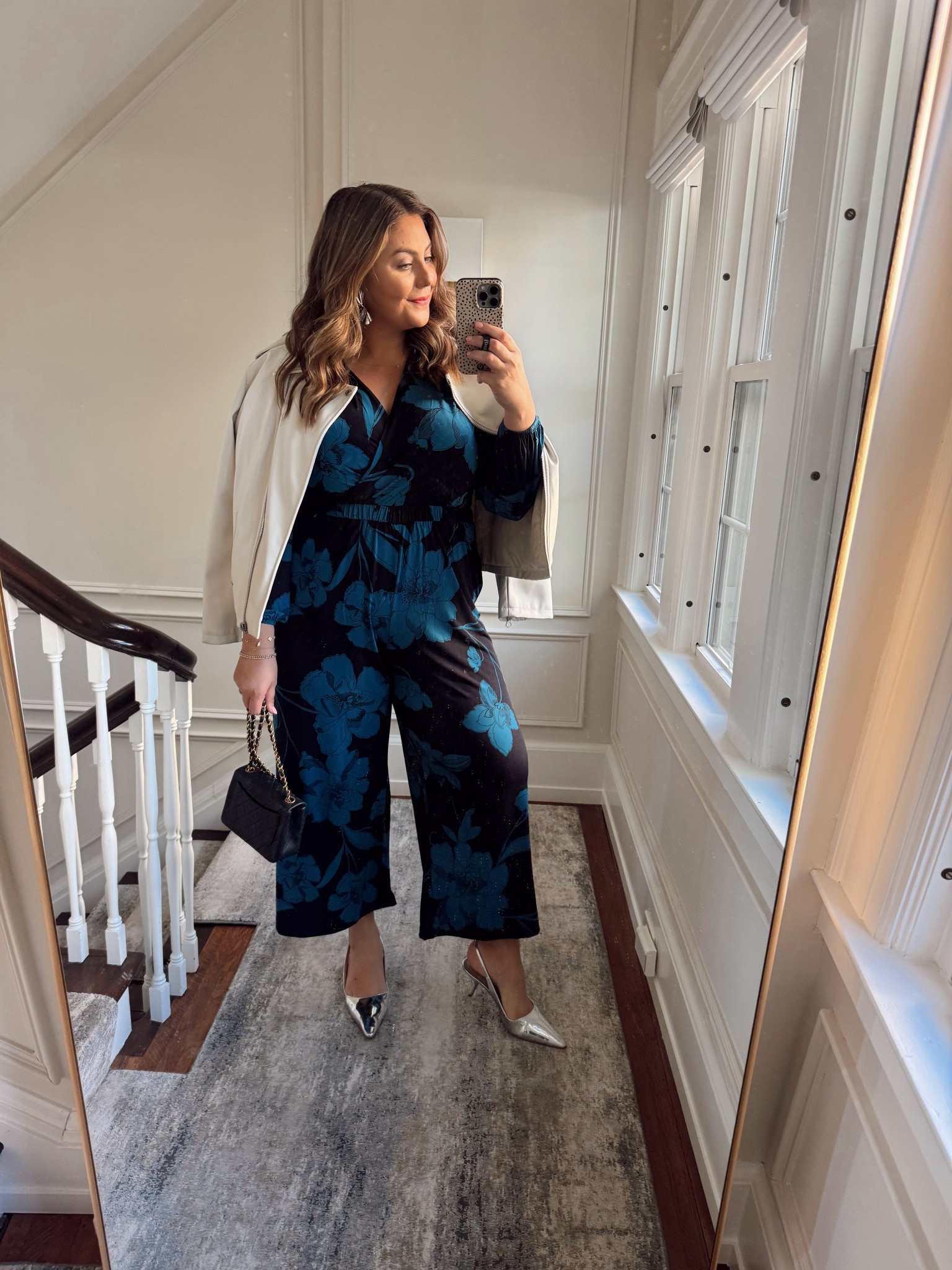 Wearing size 18 in jumpsuit & XL in moto jacket. Date night outfit inspo. Sharing similar styles. 

#LTKParties #LTKStyleTip #LTKMidsize