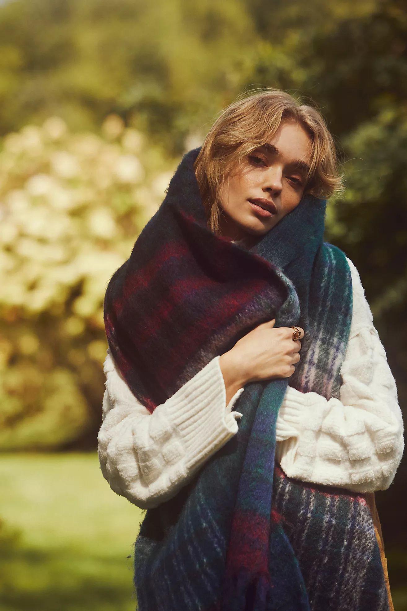 Falling For You Brushed Plaid Scarf | Free People (Global - UK&FR Excluded)