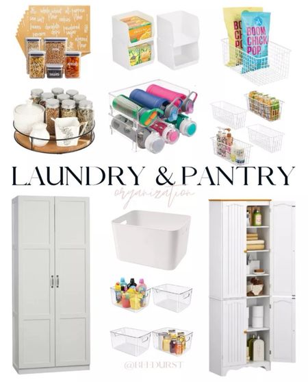 Laundry and pantry organization! Organization with baskets, home organization, containers, cabinets, labels and more, laundry room finds, pantry finds

#LTKFamily #LTKFindsUnder50 #LTKHome