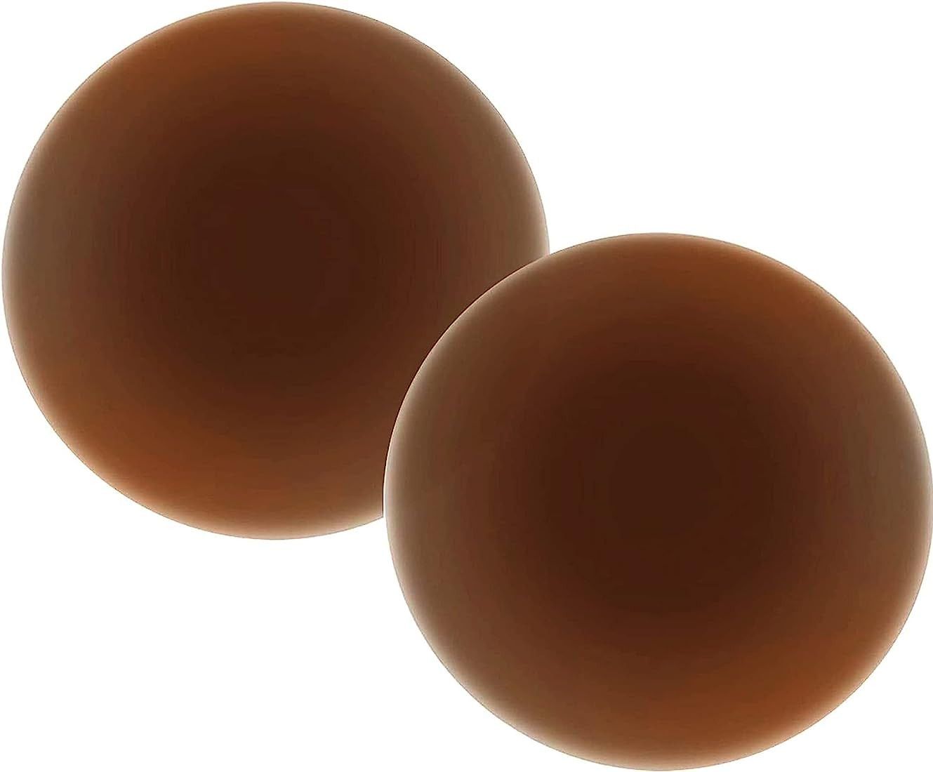 Gmumu Silicone Nipple Covers Cola Reusable Adhesive Breast Petals Pasties for Dark Skin, 7 cm | Amazon (US)