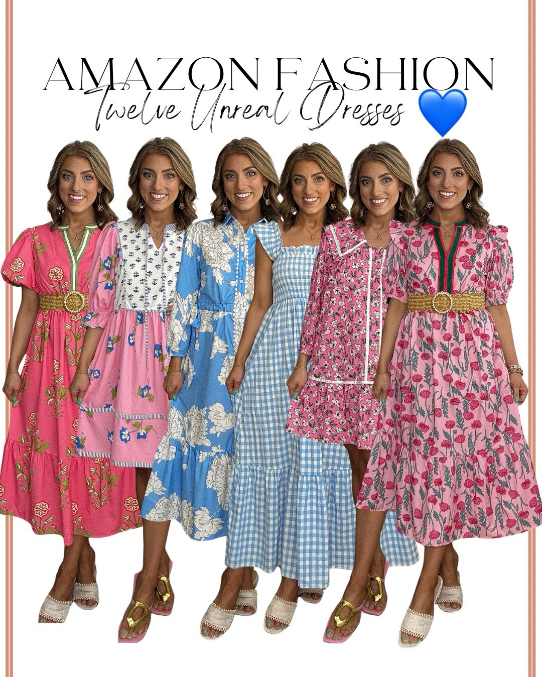 Amazon spring dresses that look like Anthropologie & Tuckernuck… but for WAY less 🤯💙

This Amazon fashion haul is full of the prettiest spring dresses—think floral prints, gingham, feminine details, and elevated silhouettes that feel straight out of a high-end boutique ✨ From everyday mom life to Easter, vacation, brunch, or events… these are the kind of dresses you’ll keep reaching for again and again.

I rounded up TWELVE unreal Amazon finds that look designer but are all budget-friendly 🙌🏼 The quality, fit, and details on these are SO good—puff sleeves, flattering waistlines, tiered skirts, and the cutest prints for spring 🌸

If you love that polished, classic, feminine style without the boutique price tag… you’re going to be obsessed with these 💕

#amazonfashion #amazondresses #springdresses #affordablefashion #amazonfinds #amazonstyle #springoutfits #easteroutfits #vacationoutfits #dresshaul #amazonhaul #budgetstyle #femininefashion #preppystyle #coastalstyle #everydaystyle #momstyle #anthrostyle #tuckernuckstyle

#LTKPetite #LTKootd