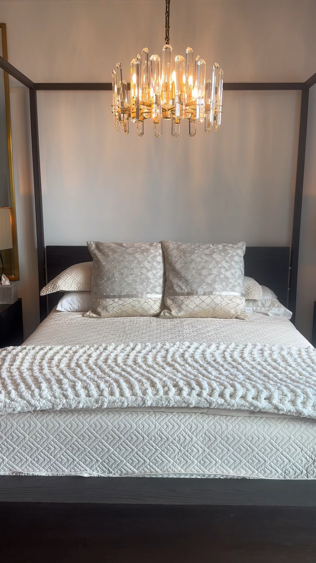 This is our guestroom that I prepped for our friends that came in for a quick visit. The pillows are from Houzz and the chandelier is from Restoration Hardware. I linked some similar items as well.

#LTKfamily #LTKhome #LTKMostLoved