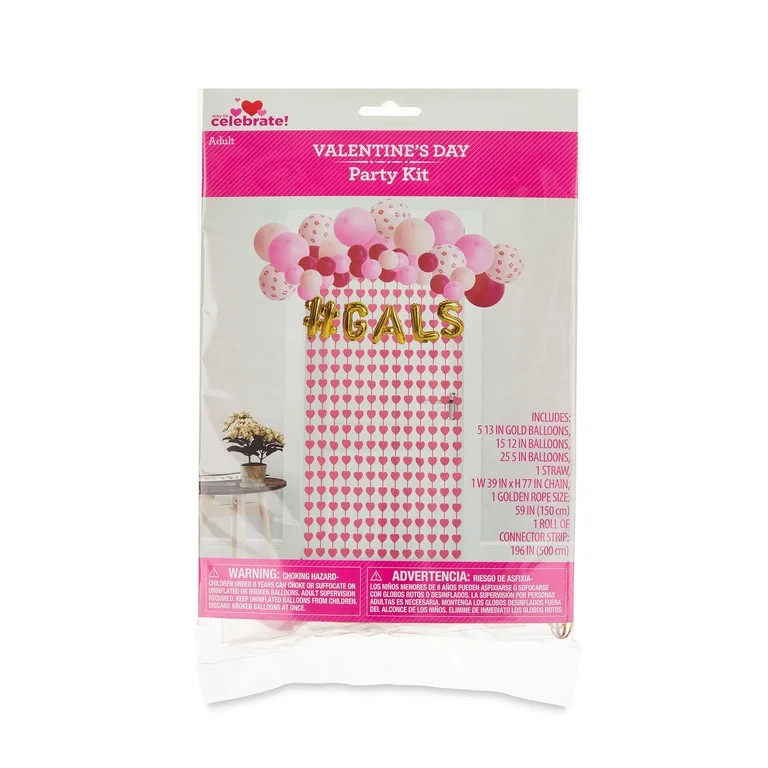 Valentine's Day Galentine Party Kit, by Way To Celebrate | Walmart (US)