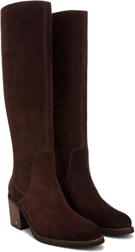 Amazon.com | Sam Edelman Women's Soyer Western Boot Cafe Noir 9 Medium | Knee-High | Amazon (US)