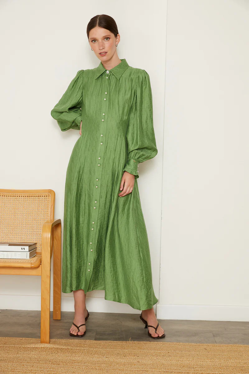 LYLA DRESS GREEN | Jovonna London
