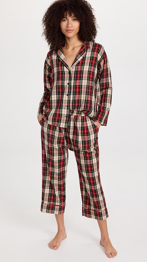 THE GREAT. The Pajama Shirt and Pant Set | SHOPBOP | Shopbop