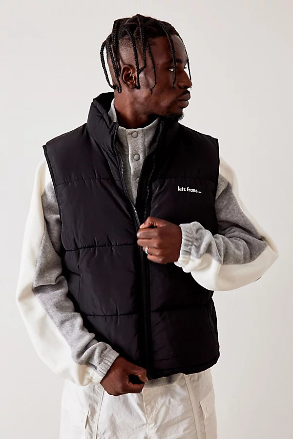 iets frans.Black Puffer Vest | Urban Outfitters (US and RoW)