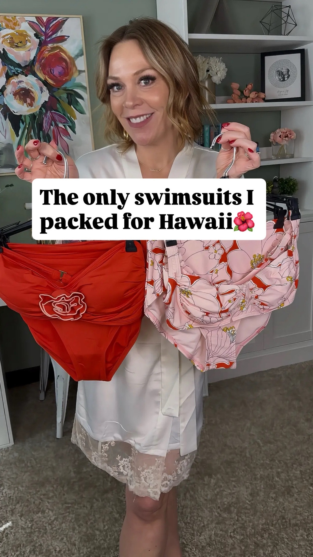 I’m officially done wearing swimsuits that make me feel like I need to suck in, cover up, or rush back to my towel.

These are the two Kate Spade swimsuits I’m bringing to Hawaii from @Beach2Ocean — and I love them because they’re actually flattering on my 41-year-old mom bod.

They’re supportive, comfortable, and make me feel covered without making me feel frumpy. The colors and patterns are gorgeous, the fit is so good, and most importantly… I still feel like myself in them.

And let’s talk coverups — this Michael Kors one is doing all the heavy lifting. I love that I can style it different ways depending on the vibe:
🍽️ sitting down for a nice lunch
☀️ walking the boardwalk
🛍️ shopping the little boutiques
🍹 grabbing a cocktail by the pool

If a swimsuit makes you feel beautiful, comfortable, and confident enough to actually live your vacation — that’s the one.

Save this for your next beach trip 🤍
.
.
.

flattering swimsuits over 40, women’s swimwear, beach vacation outfits, supportive swimsuits, chic coverups, resort style for women, effortless vacation style for women, how to style swimsuits as outfits, stylish swimwear for moms

#LTKOver40 #LTKTravel #LTKSeasonal