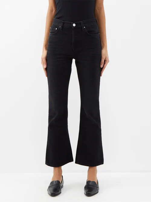 Toteme - Kickflared Denim Jeans - Womens - Black | Matches (UK)