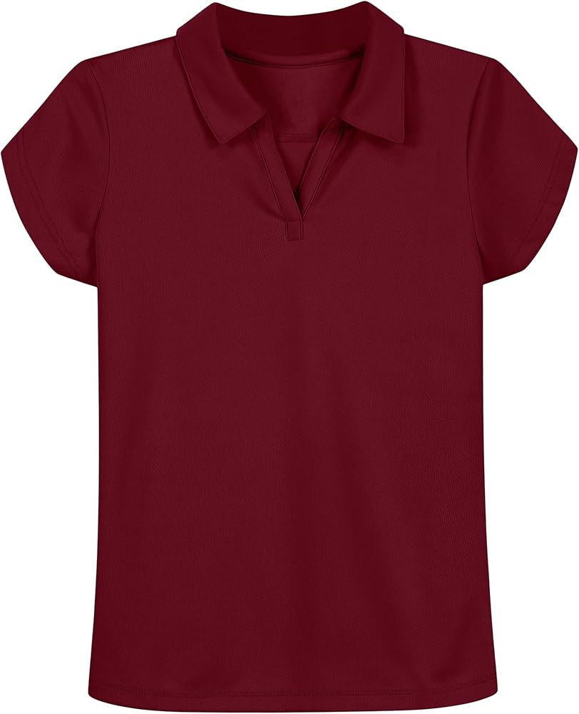 Nautica Girls' Short Sleeve Performance Polo | Amazon (US)