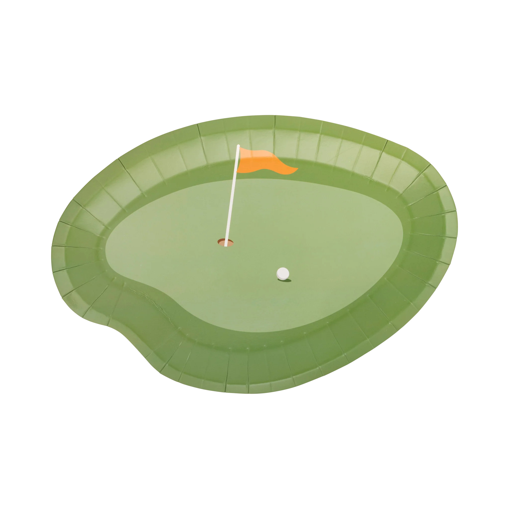 Putting Green Paper Plate | My Mind's Eye