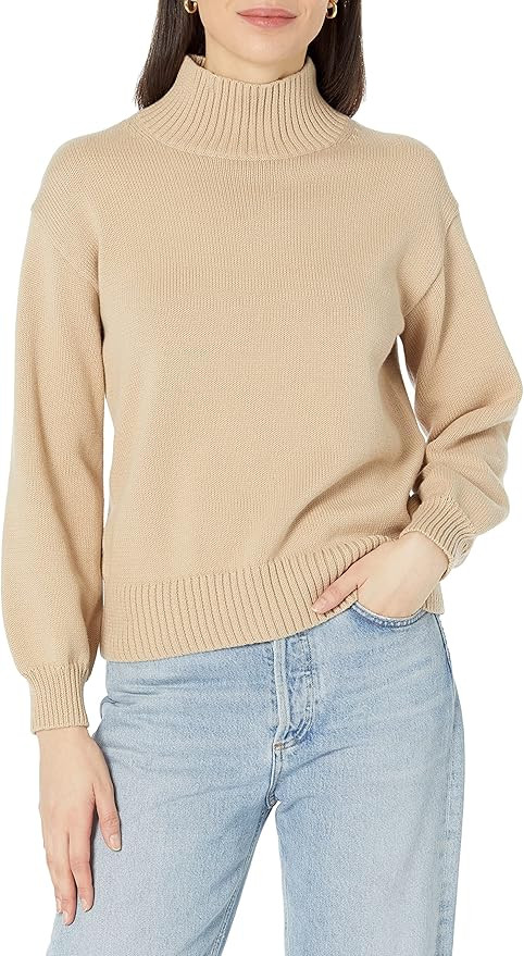 Amazon Essentials Women's Cotton Funnel-Neck Sweater (Available in Plus Size) | Amazon (US)