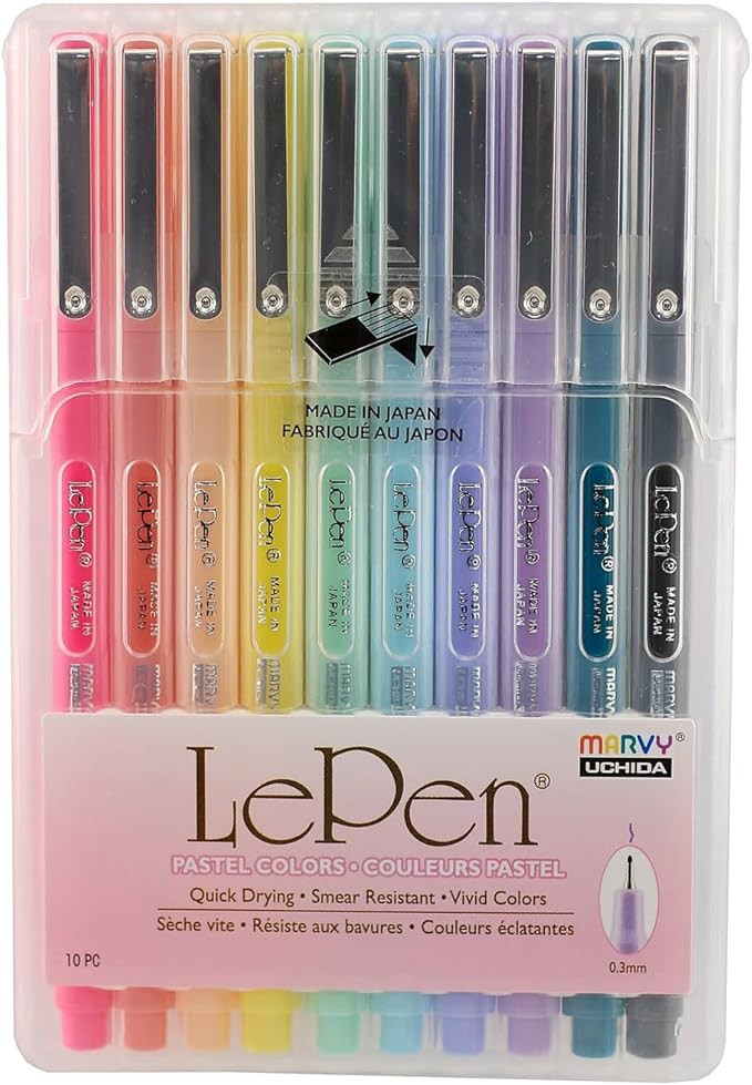 Le Pen Marvy Uchida Pastel Colors - Set of 10 | Amazon (US)