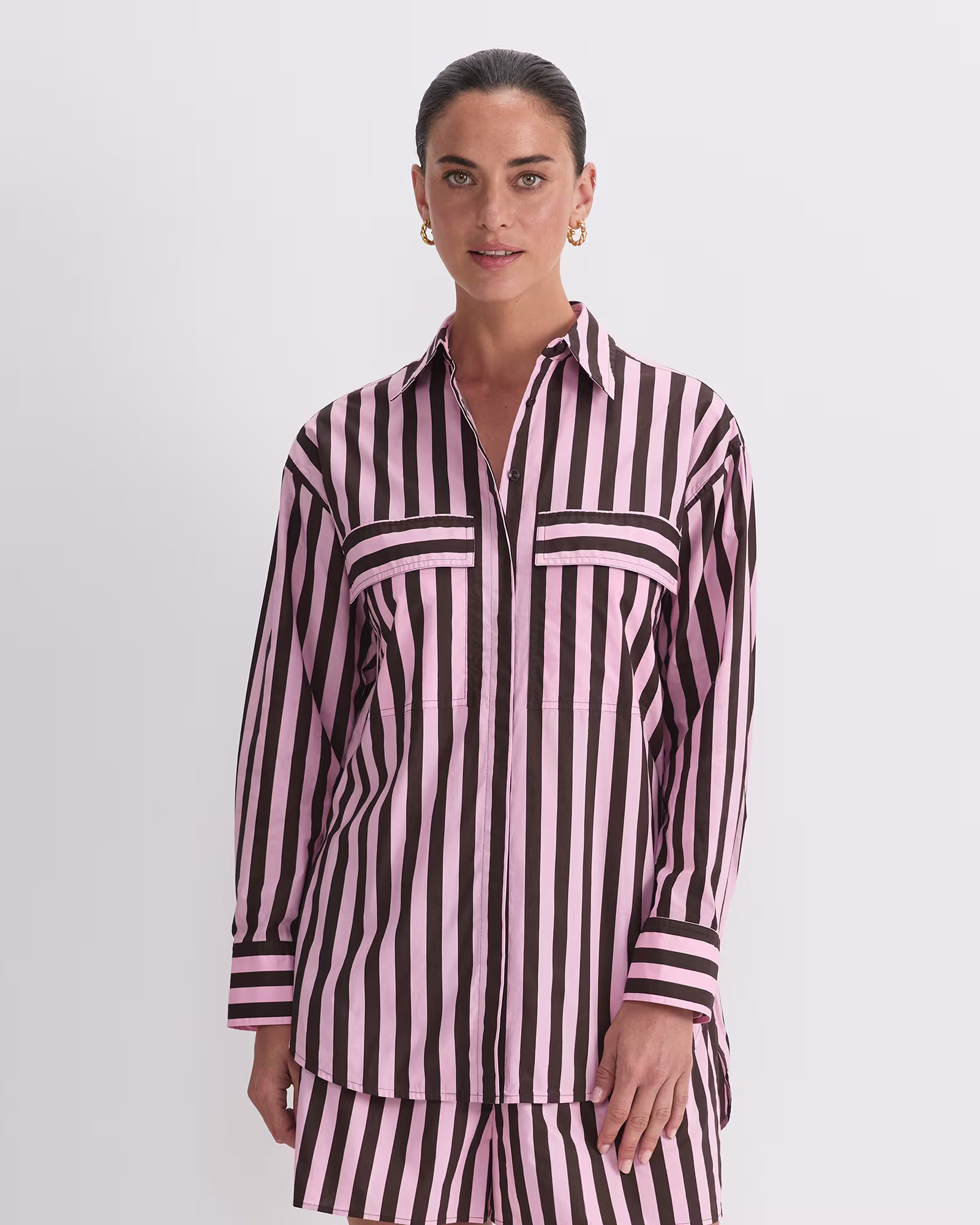 Tara Oversize Stripe Shirt | Sportscraft (Australia)