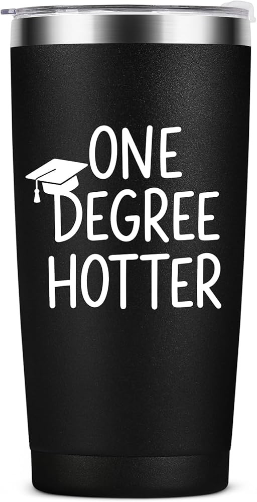 2026 Graduation Tumbler 20oz - One Degree Hotter Stainless Steel Insulated Tumbler with Lid, Stra... | Amazon (US)