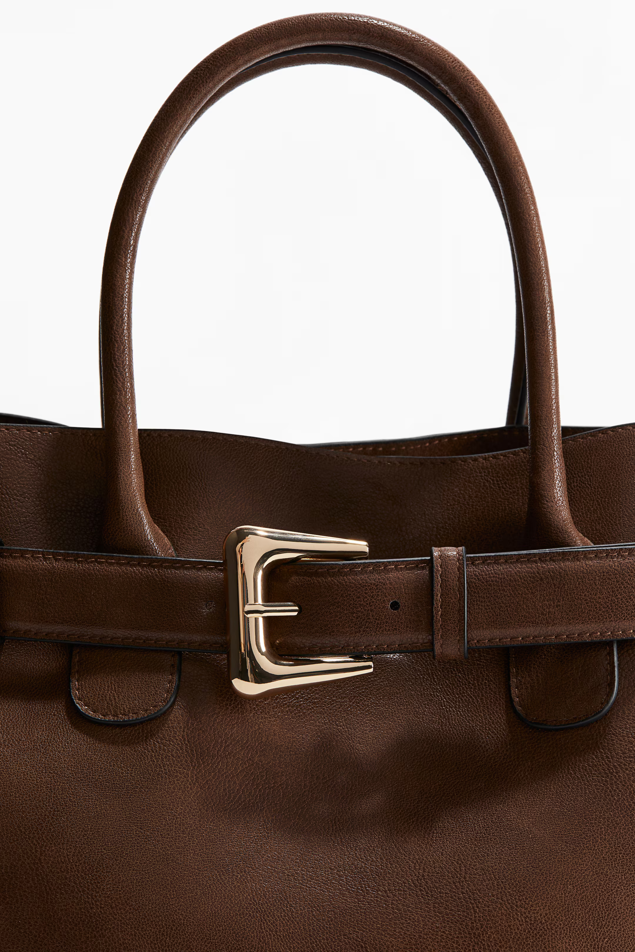Tote Bag mit Gürteldetail - Dunkelbraun - Ladies | H&M DE | H&M (DE, AT, CH, NL, FI)