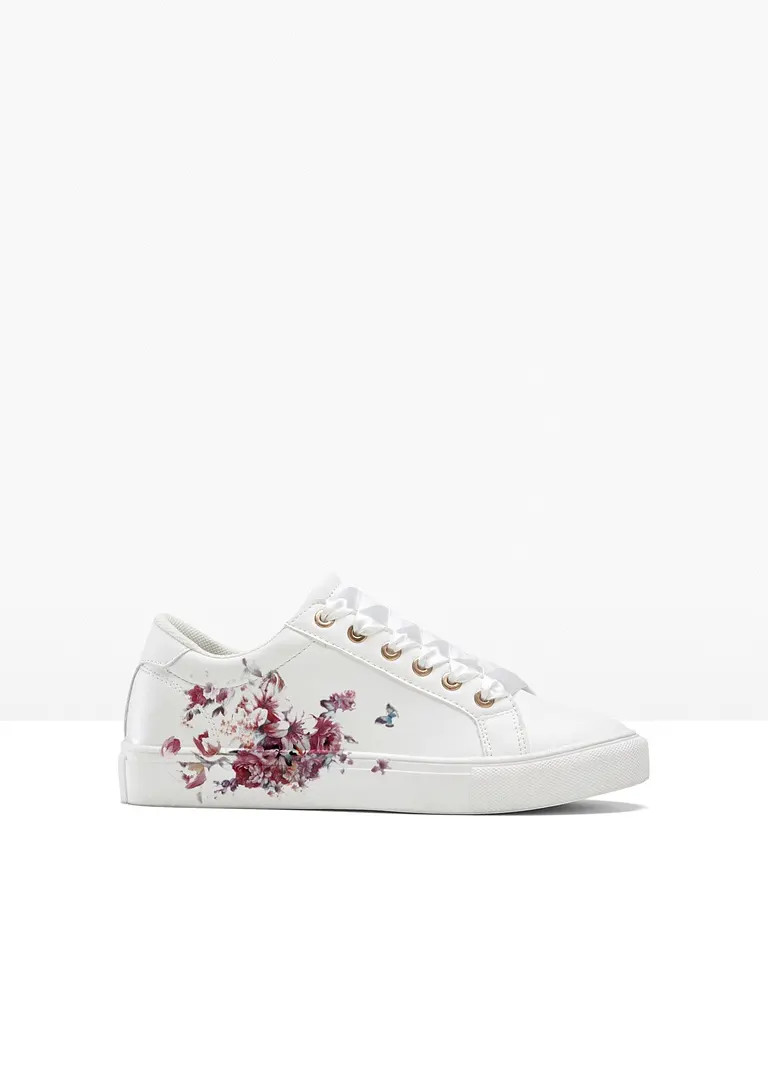 Sneaker mit floralem Druck | Bonprix DE