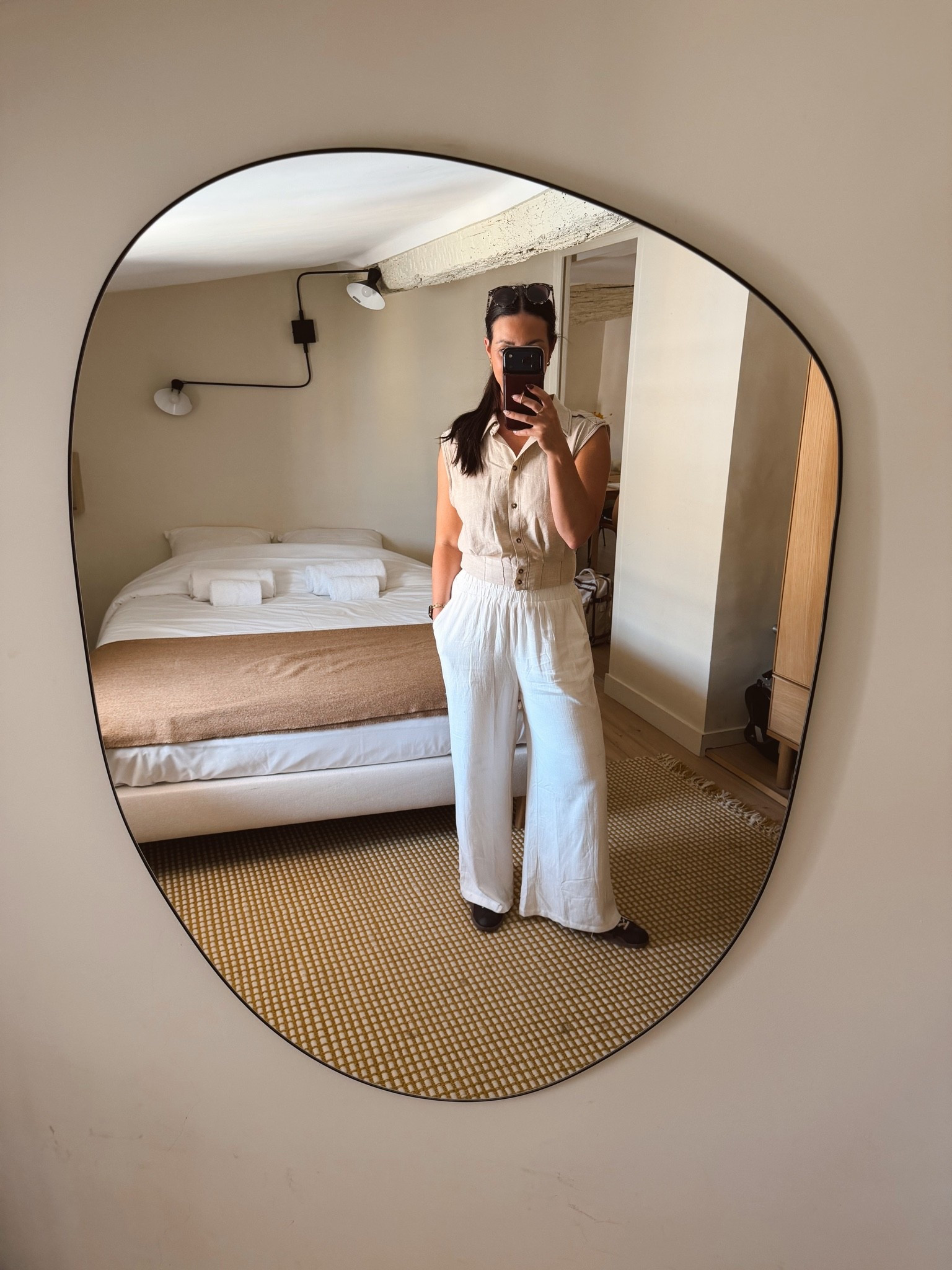 Travel day in Europe! White linen pants, and top and shoes from Zara.

#LTKootd #LTKOver40 #LTKSeasonal