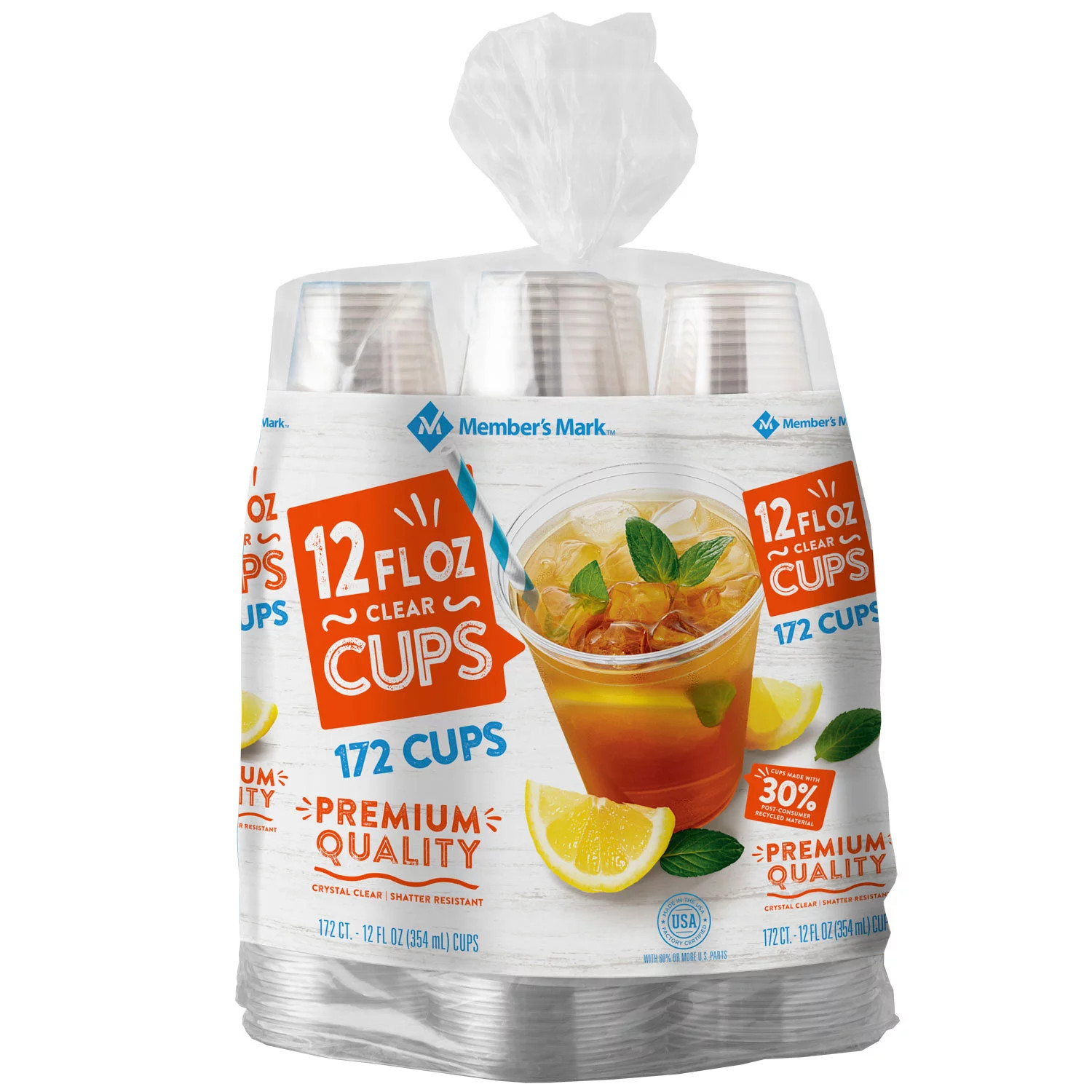 Member's Mark Clear Plastic Cups (12 oz., 172 ct.) | Sam's Club