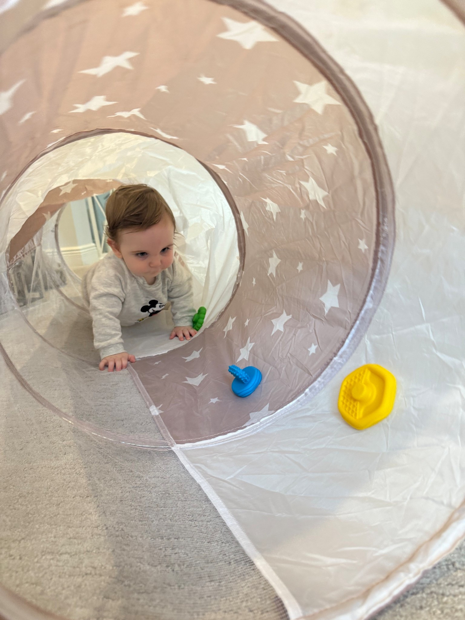 One of Declan’s favorite ways to play right now 🤍 Perfect for encouraging crawling and independent play.




baby play tunnel
infant toys
10 month old toys
baby crawling toys
independent play
montessori inspired toys
neutral baby toys
indoor baby play
baby activity toys
toddler play tunnel
baby development toys


#LTKKids #LTKBaby #LTKdayinmylife