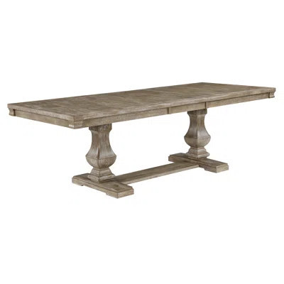 Traditional Style Dining Table With Extension Leaf Brownish Wooden Dining Kitchen Furniture 1Pc | Wayfair North America