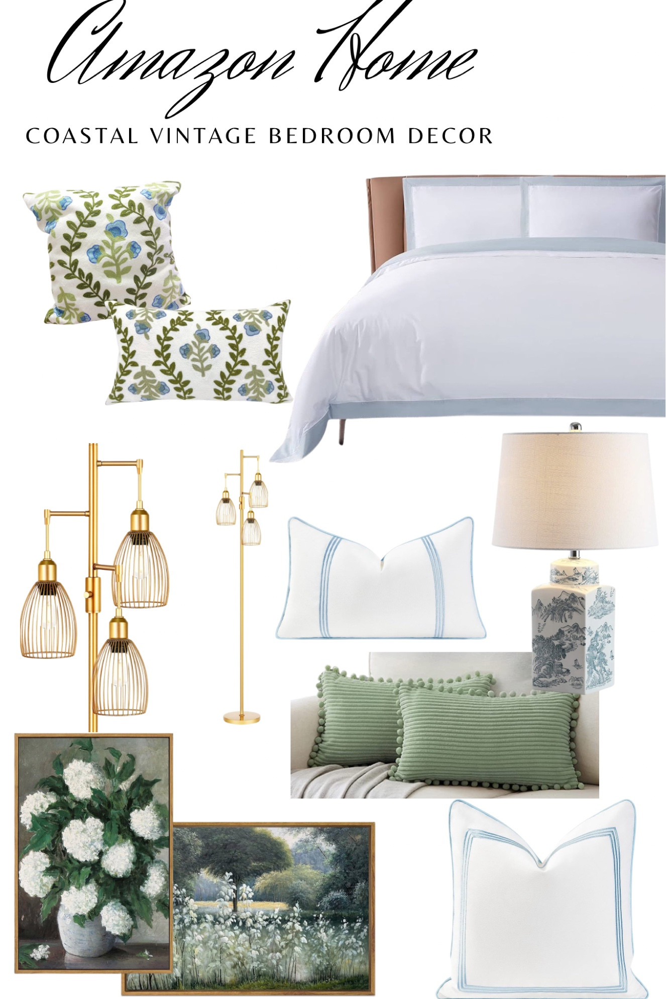 I love this calm color palette for a bedroom. Adding the patterned throw pillows and textured wall art gives the room some added dimension  

#LTKfindsunder100 #LTKhome #LTKstyletip