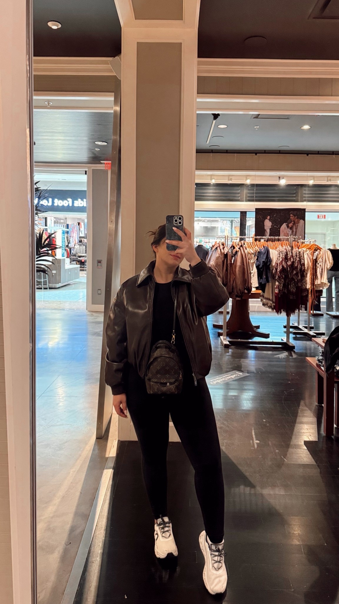 I’m out running errands at the mall and found this brown buttery soft leather jacket!!! I wish you guys could feel this!! 10/10 recommend and it comes in black and a pretty maroon color! And the best part is it’s on sale!! Such a great jacket to have in your closet year round!! #jacket #leatherjacket 

#LTKSaleAlert #LTKootd #LTKFindsUnder100